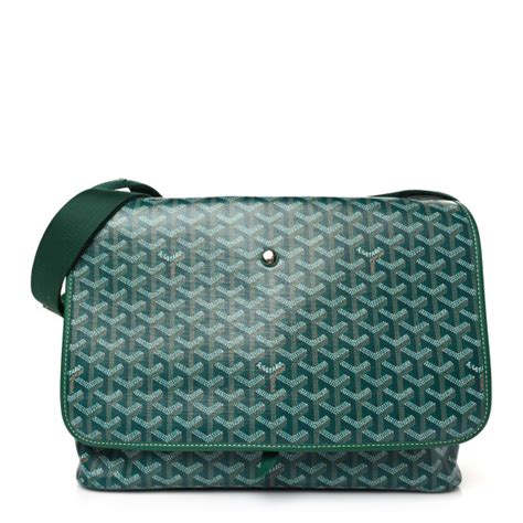 goyard capetien messenger bag green